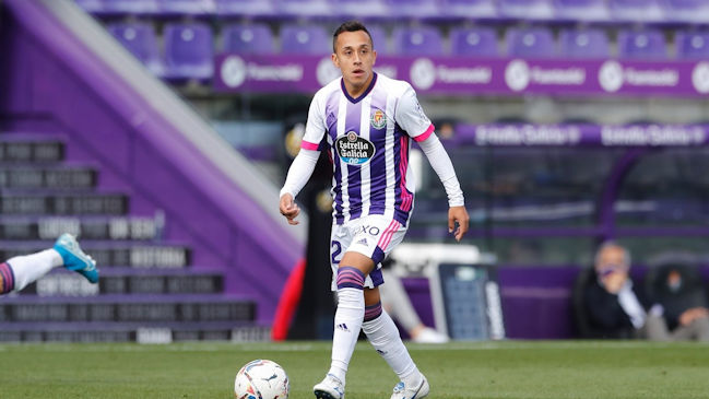Fabián Orellana marcó un gol en vibrante triunfo de Valladolid sobre Osasuna en la liga española