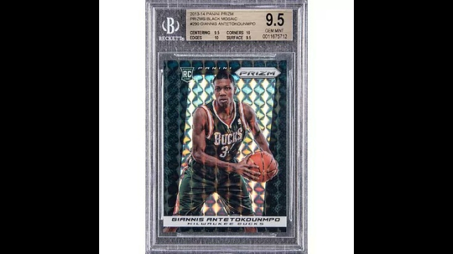 Lámina de novato de Giannis Antetokounmpo fue vendida por más de un millón de dólares