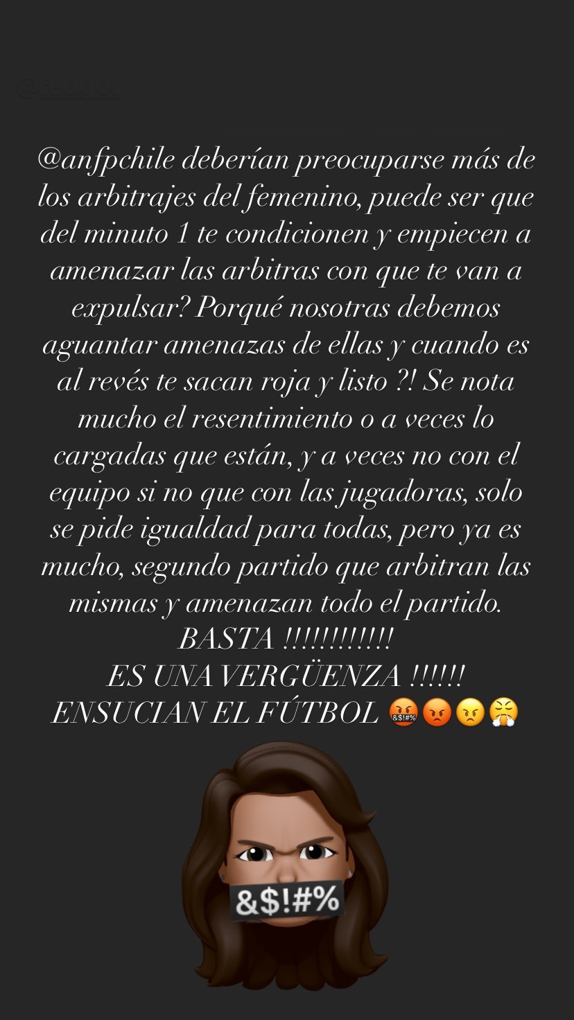 La acusación de María José Urrutia al arbitraje de Madelaine Rojas: Se nota mucho el resentimiento