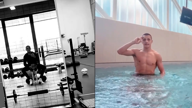 Alexis Sánchez trabaja intensamente para superar su lesión