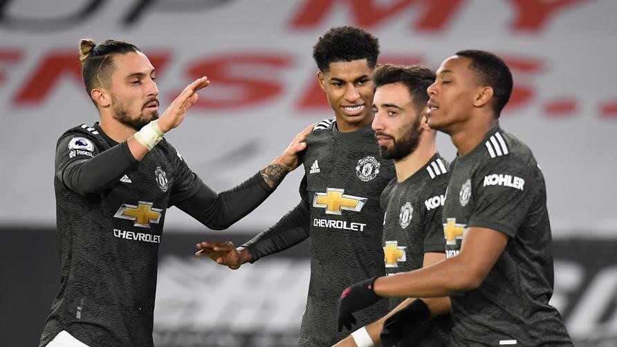 Marcus Rashford comandó el esforzado triunfo de Manchester United sobre Sheffield