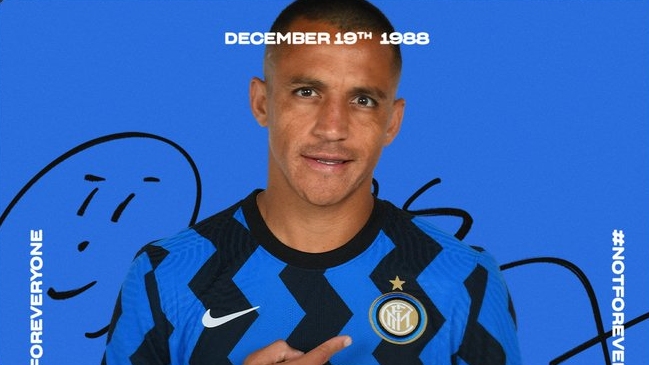 Inter de Milán felicitó a Alexis Sánchez en su cumpleaños número 32
