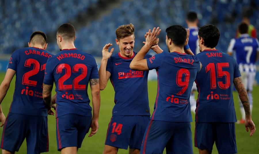 Atlético de Madrid quedó como solitario líder en España tras batir a Real Sociedad