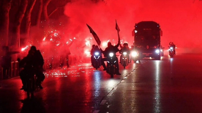 El espectacular recibimiento que tuvo AC Milan en su llegada a San Siro para el duelo con Lazio