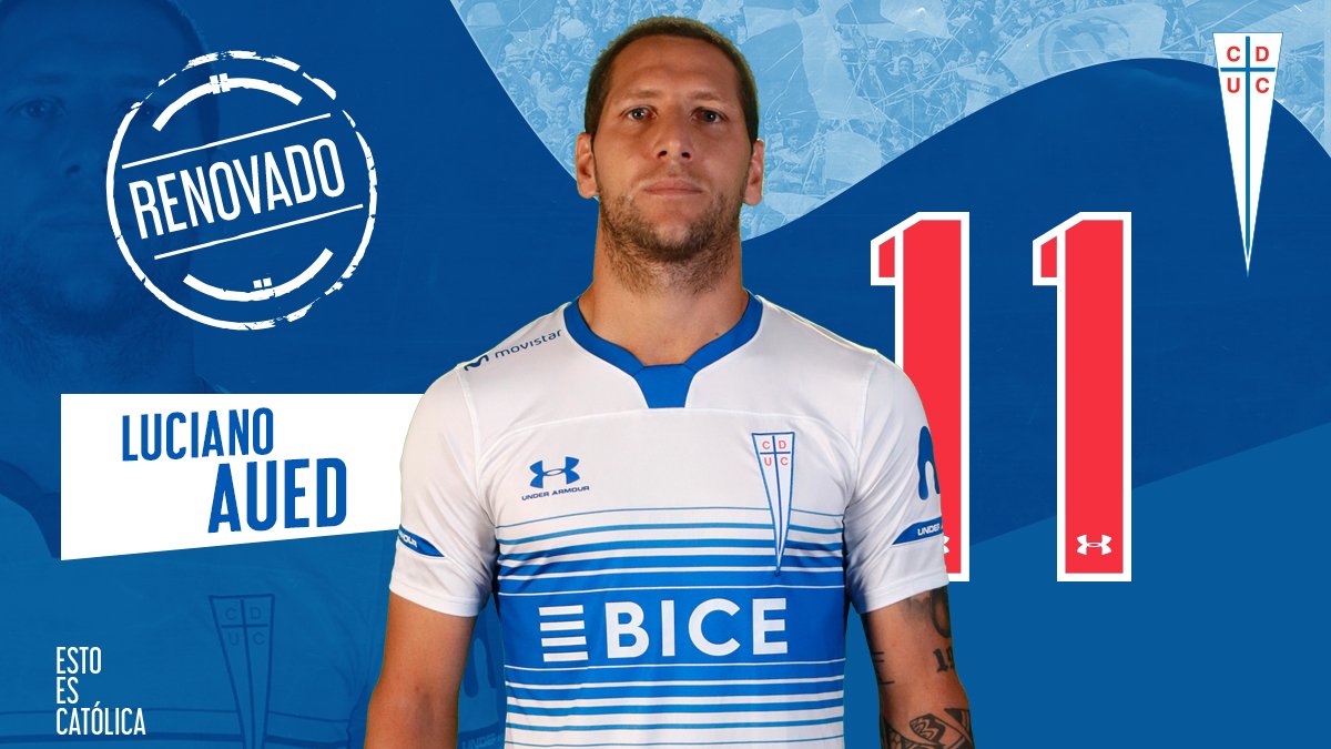 Luciano Aued renovó con Universidad Católica hasta diciembre de 2021