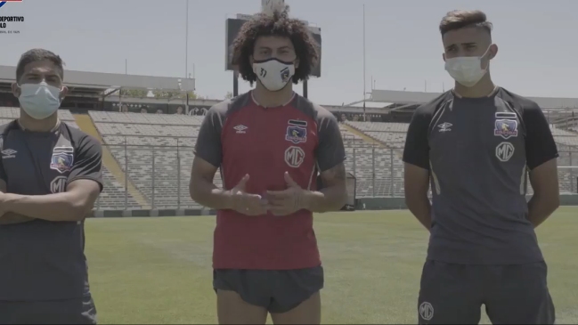 Maximiliano Falcón, Pablo Solari e Ignacio Jara enviaron saludo de fin de año a los colocolinos