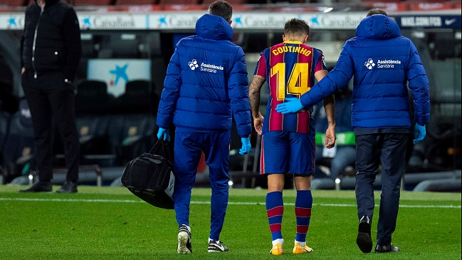 Philippe Coutinho será operado este sábado y se conocerá el tiempo que estará fuera de las canchas