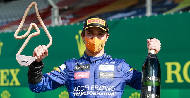 McLaren anunció que el piloto Lando Norris dio positivo por coronavirus