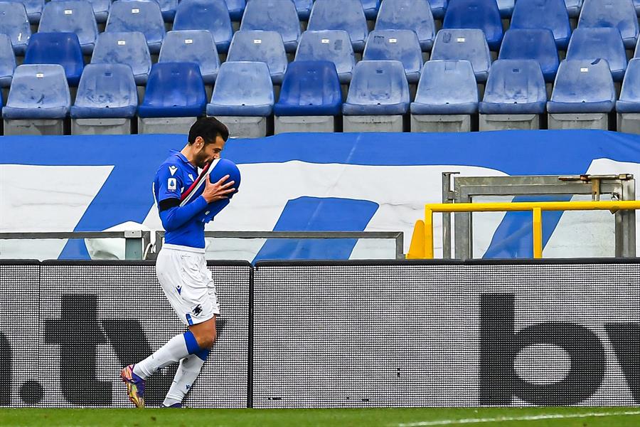Inter de Milán vio frenada su racha con derrota ante Sampdoria