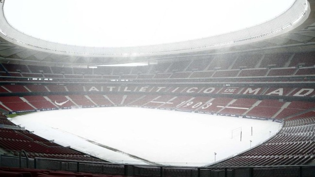 Duelo entre Atlético de Madrid y Athletic de Bilbao fue suspendido por fuerte nevazón