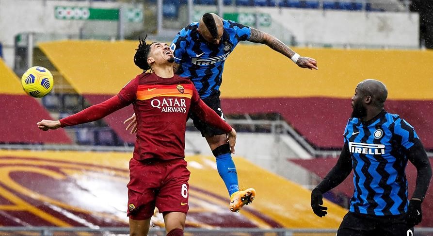 Inter de Milán empató ante Roma con Arturo Vidal de titular y perdió terreno en la lucha por la Serie A