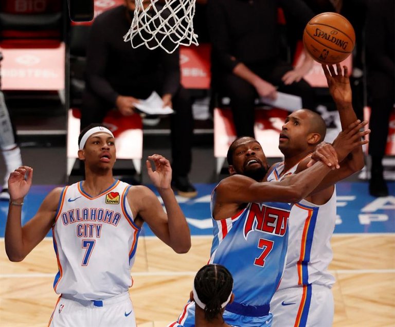 Oklahoma City Thunder sorprendió a Brooklyn Nets con sólido triunfo en Nueva York