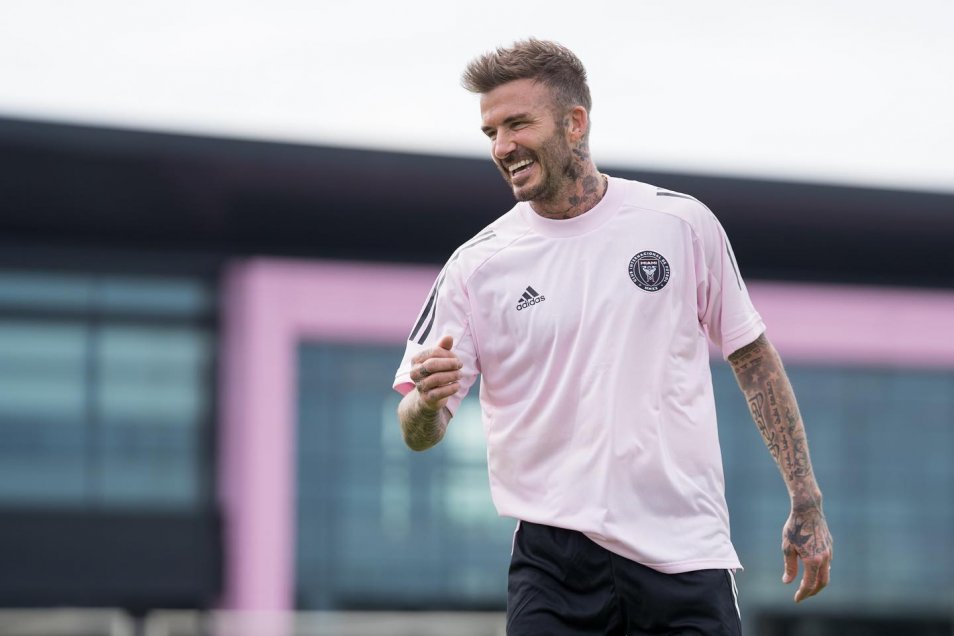 David Beckham se lució jugando en práctica de Inter de Miami