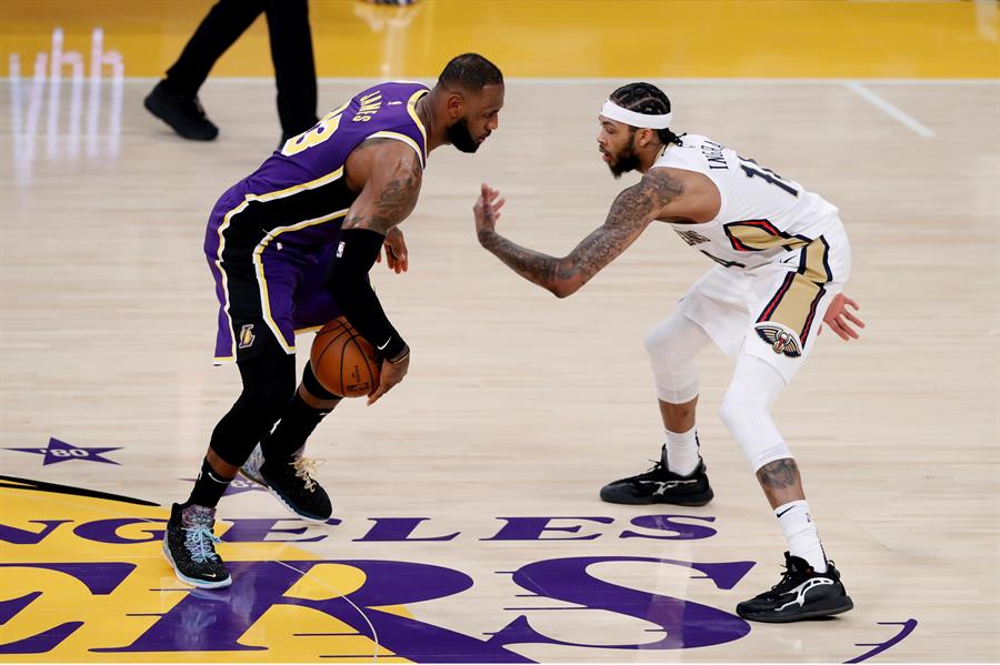 LeBron James lideró triunfo de los Lakers ante unos intensos Pelicans