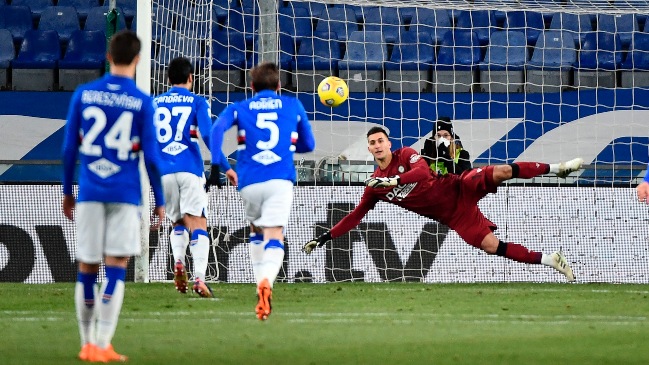 ¡A lo Panenka! El golazo de penal de Antonio Candreva en triunfo de Sampdoria ante Udinese