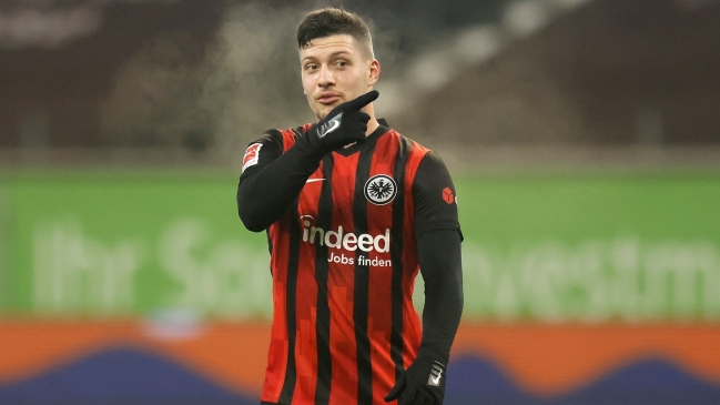 Luka Jovic anotó en media hora con Eintracht los mismos goles que en año y medio en Real Madrid