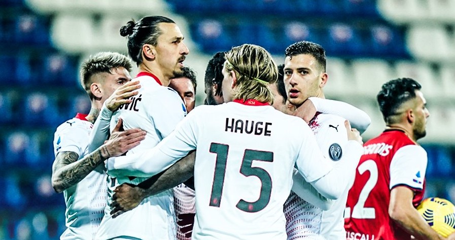 AC Milan mantuvo su liderato exclusivo en Italia tras batir a Cagliari