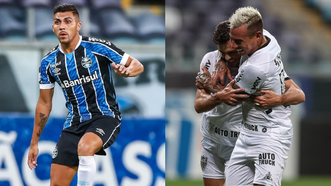 Gremio de César Pinares igualó con Atlético Mineiro de Eduardo Vargas en el Brasileirao