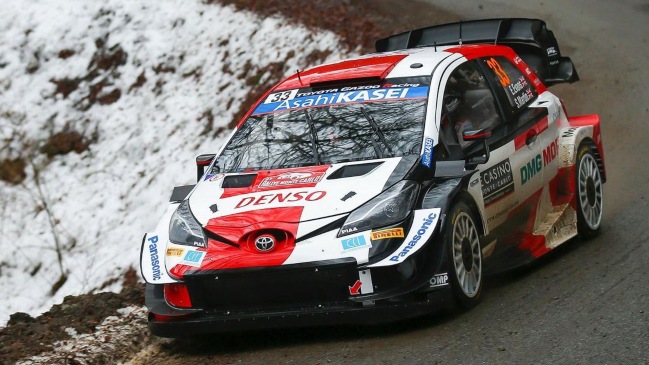 Elfyn Evans quedó líder de la general en el Rally de Montecarlo sobre el campeón Sébastien Ogier