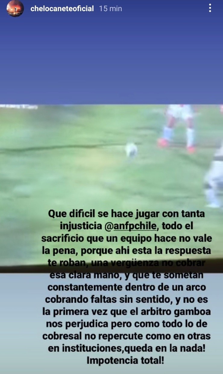 Marcelo Cañete estalló contra el arbitraje: El sacrificio del equipo no vale la pena porque te roban