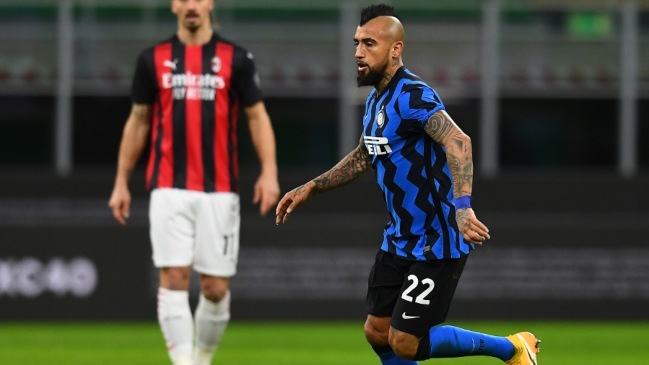 “Allá vamos semifinal”: La celebración de Vidal tras el triunfazo de Inter en el clásico ante Milan