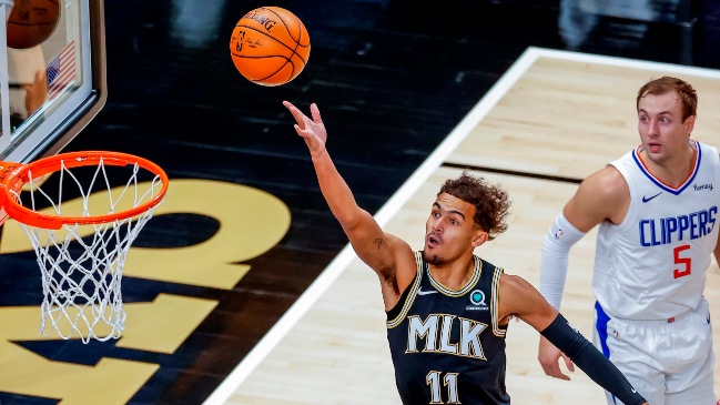 Trae Young tuvo una gran actuación y lideró el triunfo de Atlanta Hawks ante Los Angeles Clippers