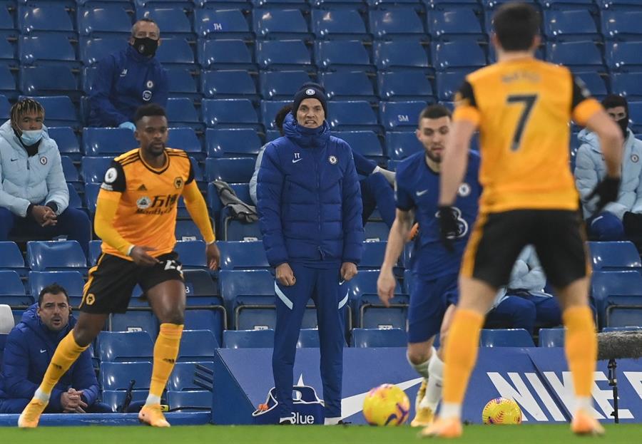Thomas Tuchel debutó en la banca de Chelsea con un empate ante Wolverhampton
