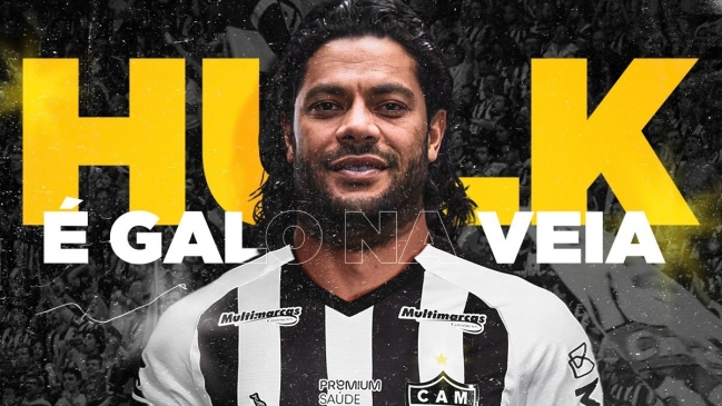 Atlético Mineiro anunció el fichaje del experimentado delantero Hulk