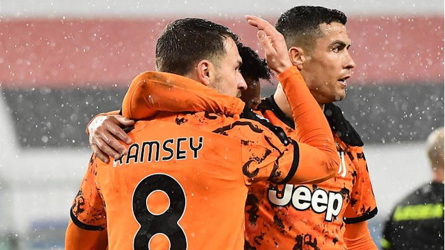 Aaron Ramsey marcó en la cómoda victoria de Juventus sobre Sampdoria