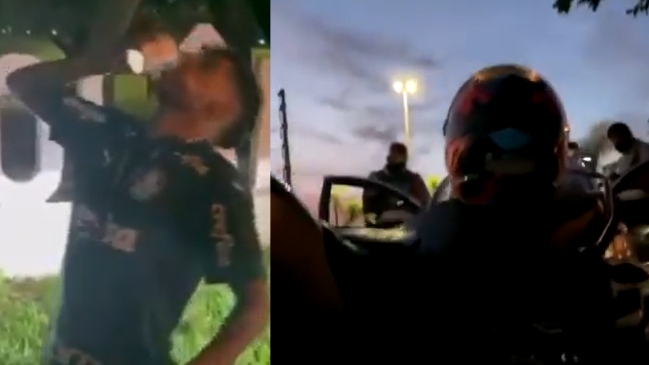 “Seguro son de Santos”: Jugador de Palmeiras fue abordado por la policía al festejar el título en la calle