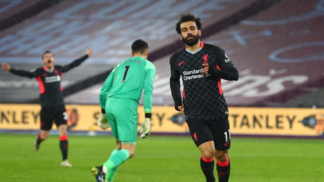 Mohamed Salah lideró con doblete la victoria de Liverpool ante West Ham en Londres