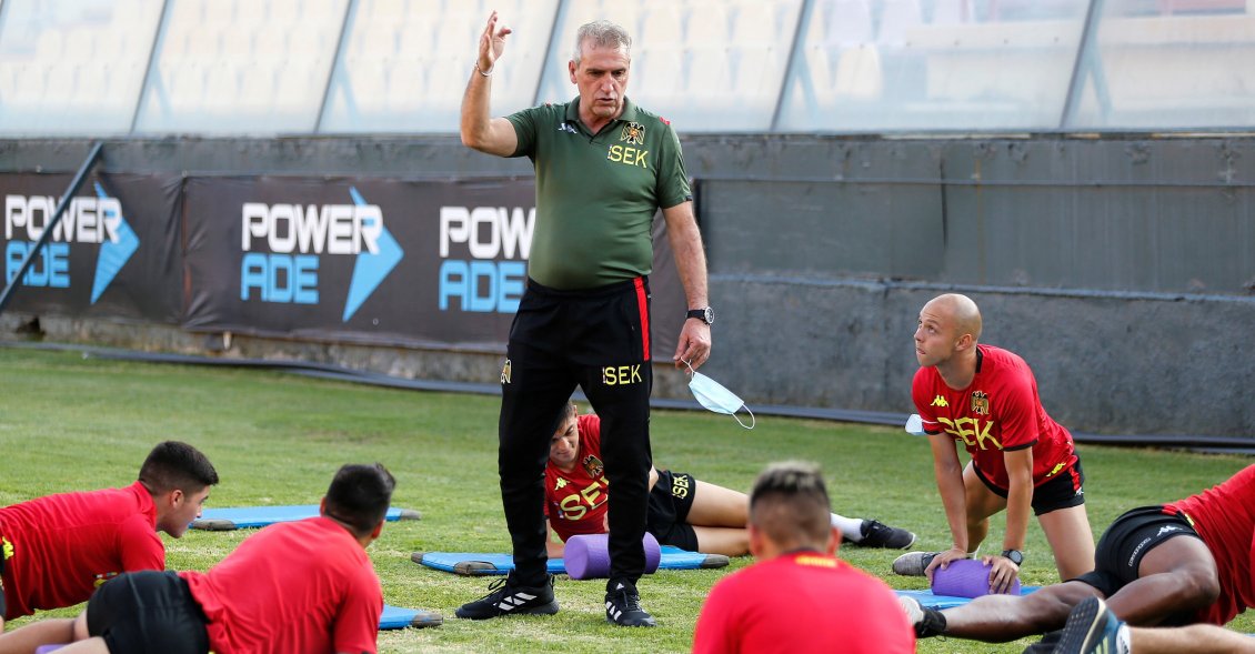 La primera práctica de Jorge Pellicer al mando de Unión Española