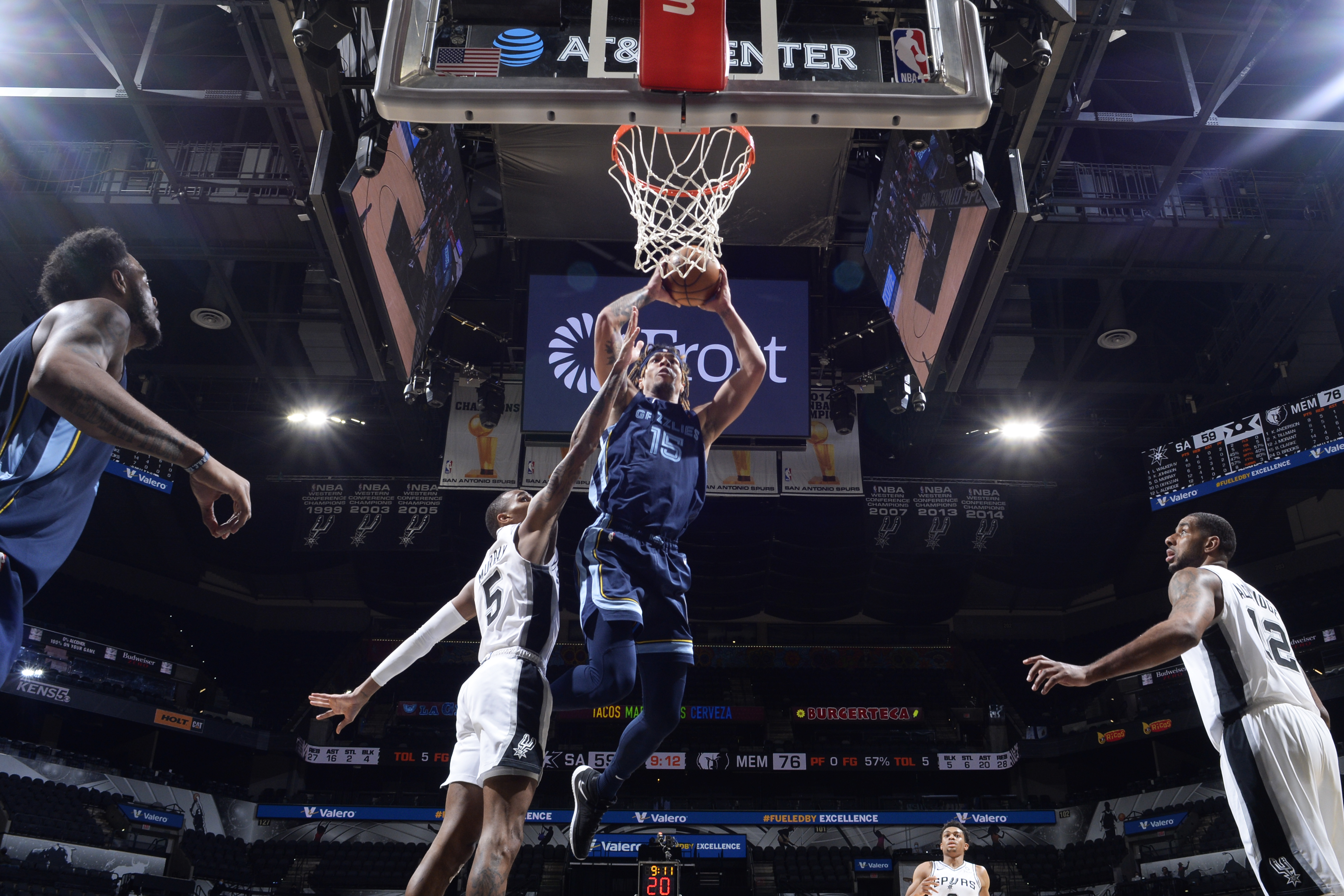 Memphis Grizzlies aplastó a San Antonio Spurs y logró su séptimo triunfo seguido en la NBA