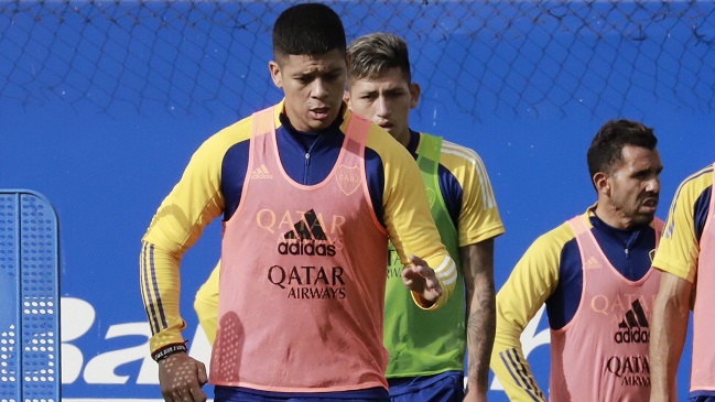 Marcos Rojo sufrió molestias físicas en su primer entrenamiento con Boca Juniors