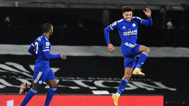 Leicester se impuso a Fulham y sigue firme en la parte alta de la Premier League