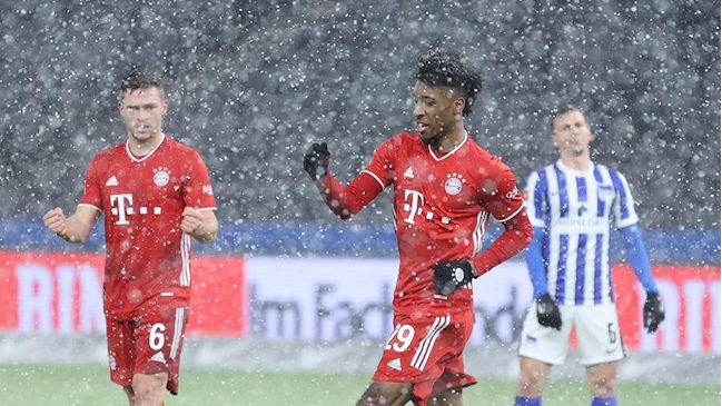 Bayern Munich alargó su triunfal racha en la Bundesliga tras derrotar a Hertha Berlin