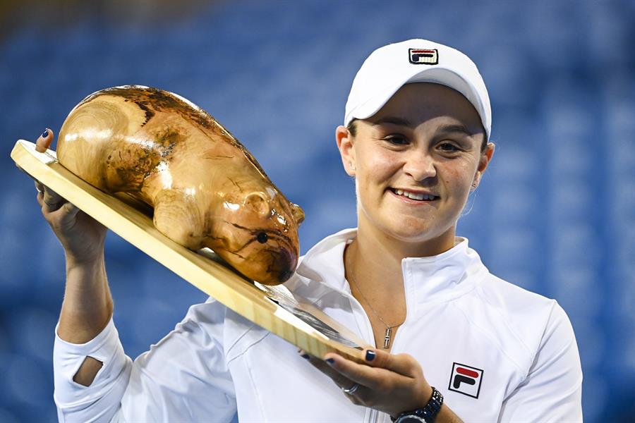 Ashleigh Barty superó a Garbiñe Muguruza y ganó el título en el Yarra Valley Classic en Australia