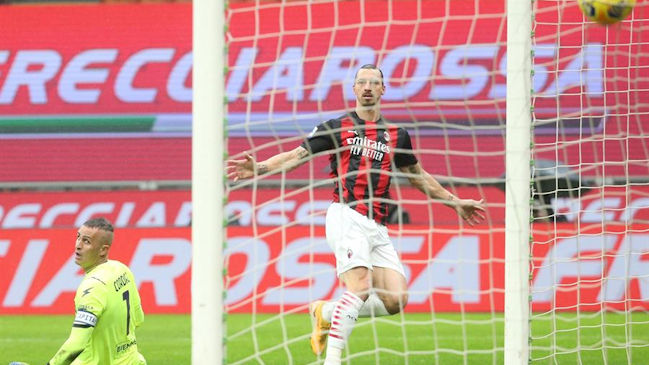 Zlatan Ibrahimovic llegó a los 500 goles en clubes tras marcar ante Crotone en Serie A