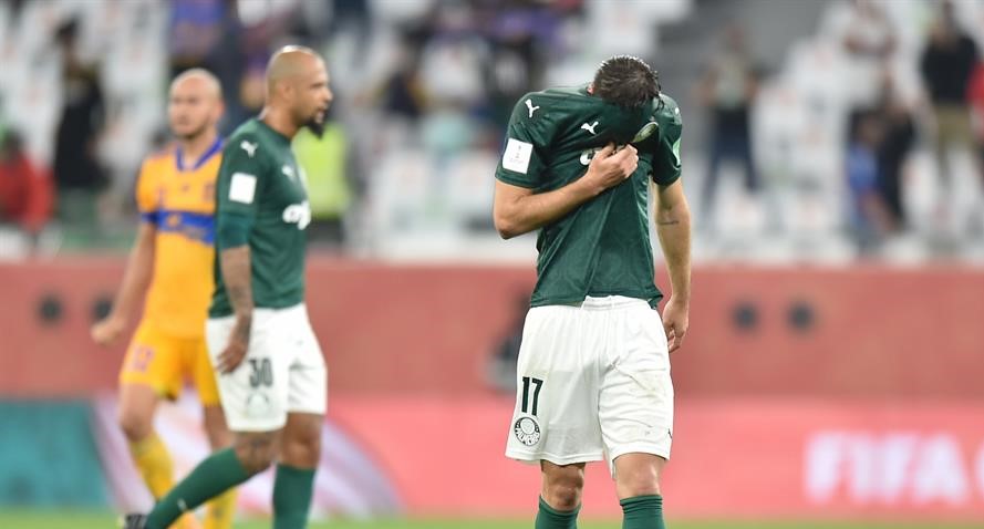 La decepción de Palmeiras tras perder ante Tigres en la semifinal del Mundial de Clubes