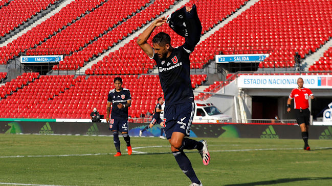 Joaquín Larrivey combinó con Montillo y estiró la ventaja de la U ante Antofagasta