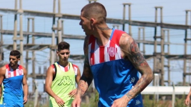 Nicolás Peñailillo vivió su primera práctica como jugador de Unión de Santa Fe