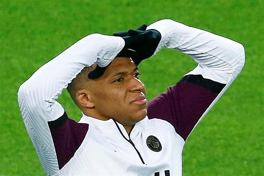 Mbappé fue protagonista en el entrenamiento de PSG en Barcelona previo al duelo de Champions