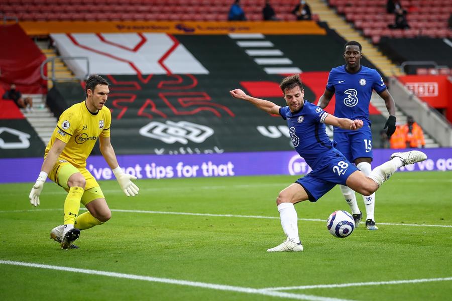 Chelsea salvó un empate ante Southampton en la Premier League