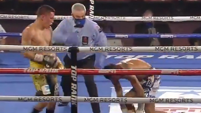 El impresionante y brutal nocaut de Oscar Valdez a Miguel Berchelt en Las Vegas