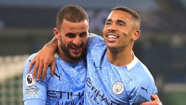 Gabriel Jesus brilló con doblete en goleada de Manchester City sobre Wolves