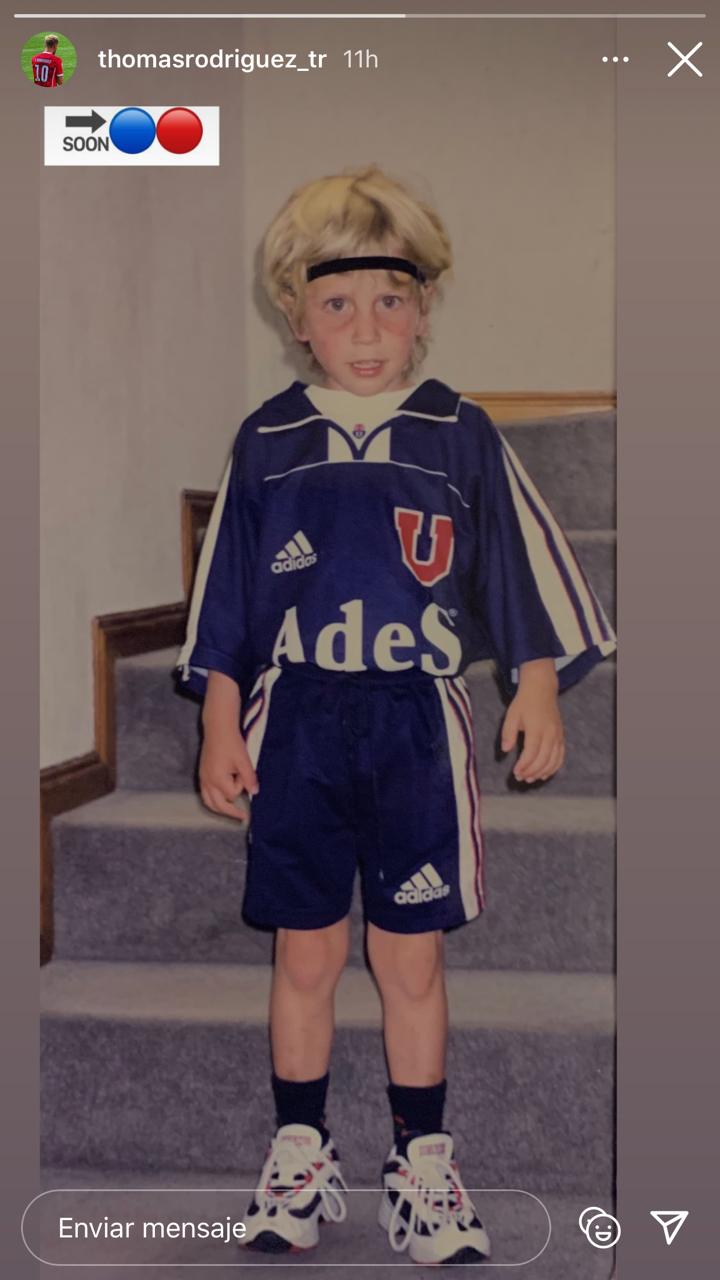 Thomas Rodríguez adelantó su llegada a la U con imagen de su infancia