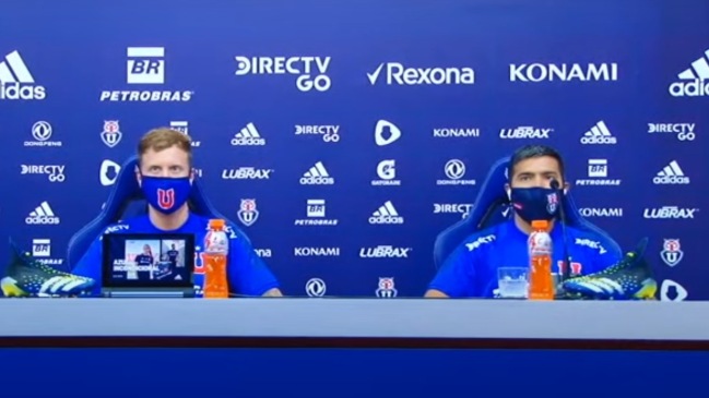 La presentación de Thomas Rodríguez y Nahuel Luján como nuevos refuerzos de U. de Chile