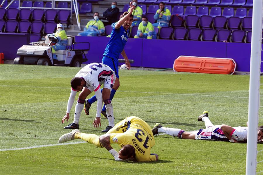 Valladolid salió de zona de descenso en España tras batir a Getafe con protagonismo de Orellana