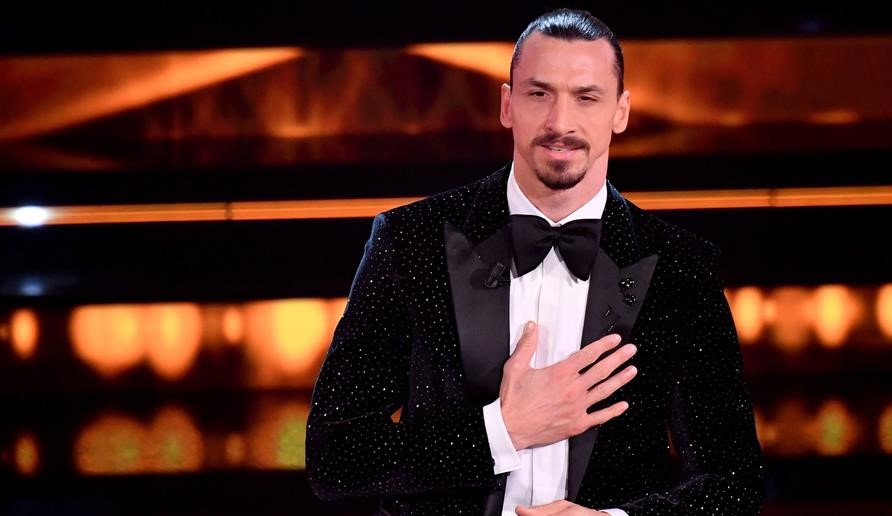 La tremenda pinta de Zlatan Ibrahimovic en el Festival de San Remo