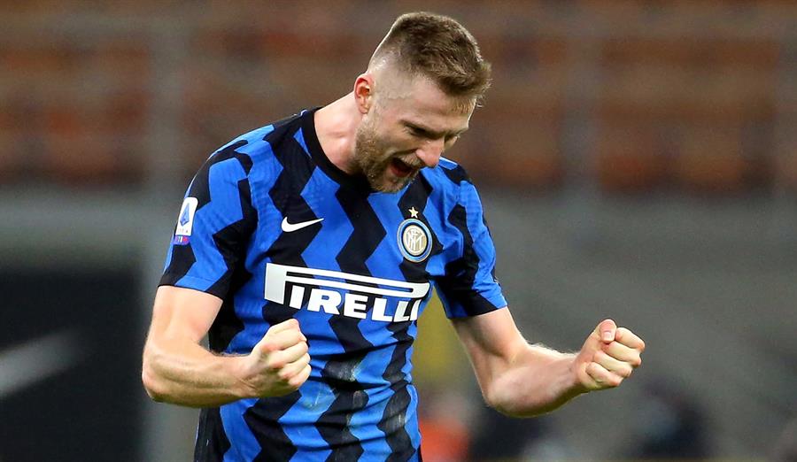El gol de Milan Skriniar que le dio la victoria a Inter sobre Atalanta en la liga italiana